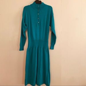 JFJ Knits | Vintage Mock Neck Knit Sweater Dress